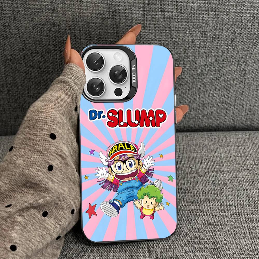 Cartoon Dr Slump Color Phone Case For IPhone 17 16 15 14 13 12 11 Pro Max Plus Pro Shell