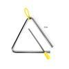 Percussion Triangle Iron Musical Instrument with Triangle Educational Musical Instrument Teaching Material Bell, Children's Toy, (4 Inches)