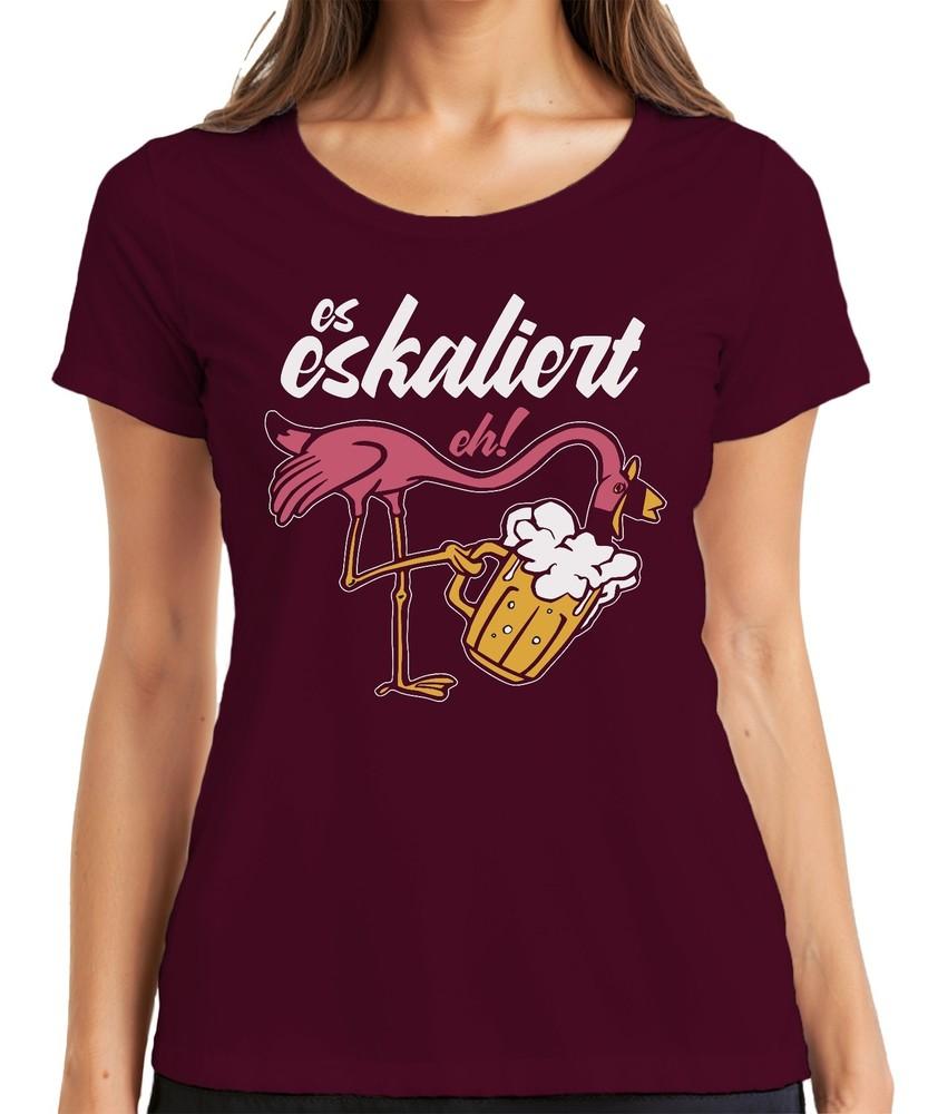 It Escalates Eh Flamingo Beer Enjoyunisext Beach Party Drinking Mallorca Unisexs Tshirt