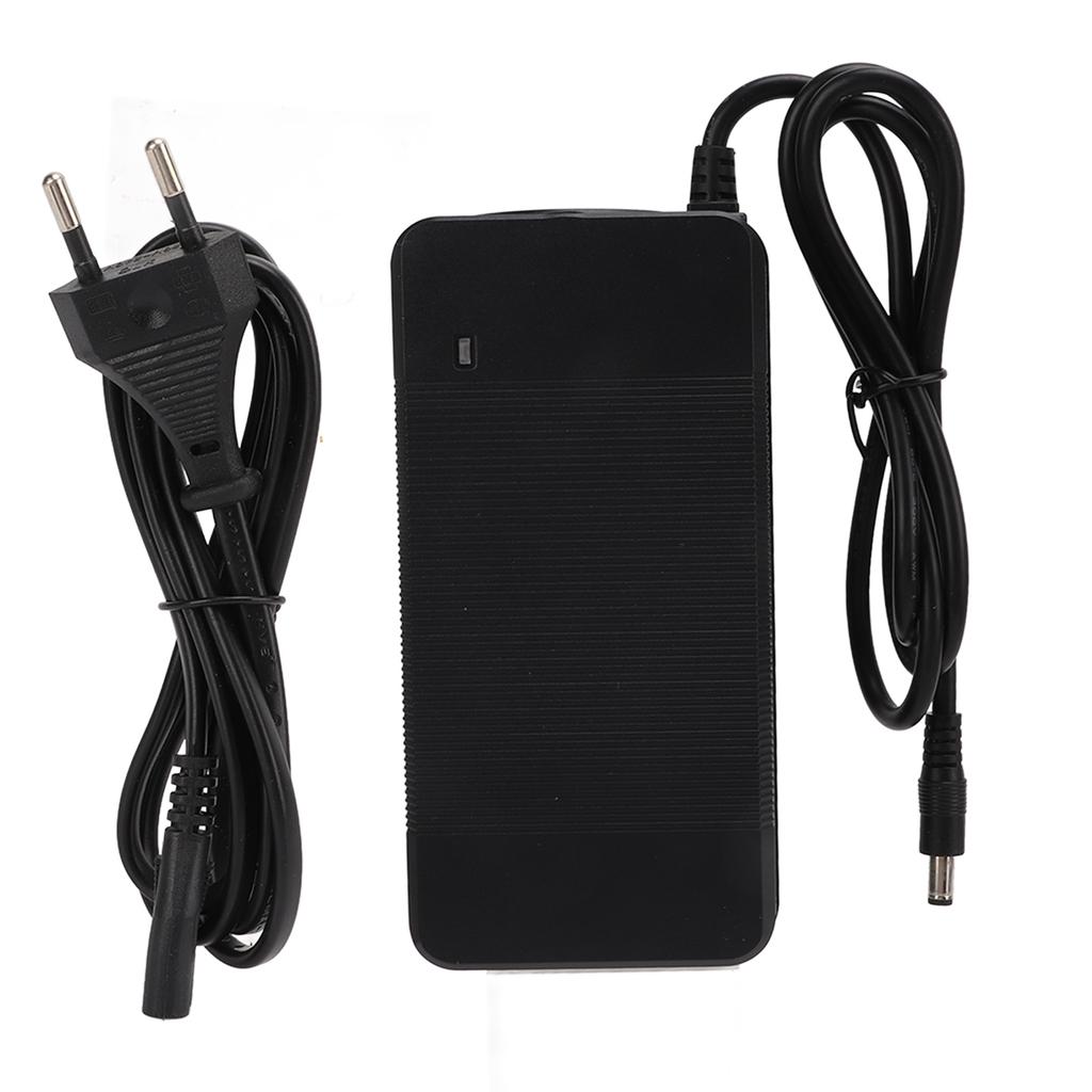 Lithium Ion Battery Charger Power Adapter with LED Indicator 54.6V 2A for Electric Scooter 100‑240VEU Plug