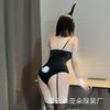 Сексуальное нижнее белье кролик открытый цельный костюм соблазнение дразнить страсть набор косплей