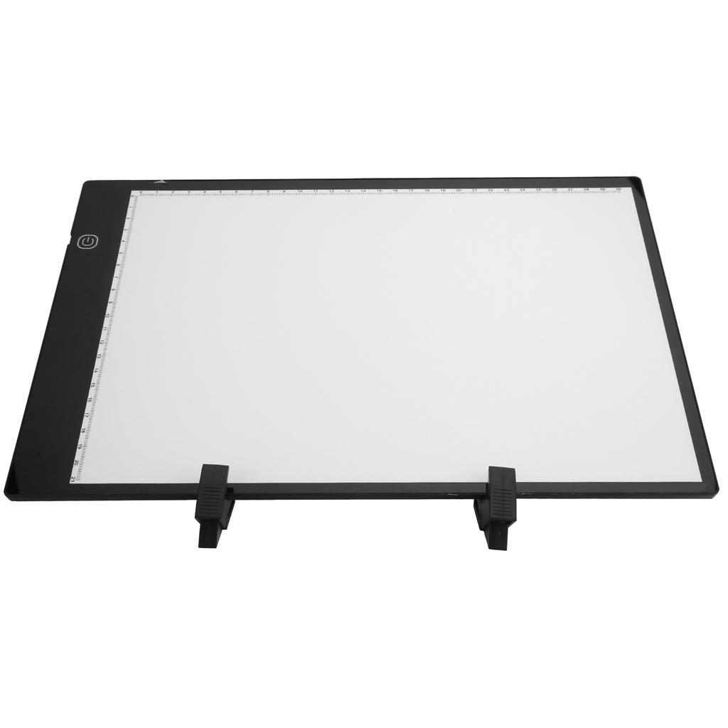 Доска для рисования со светодиодной подсветкой формата А4, с регулируемой яркостью, с зажимами для кронштейна, набором карандашей