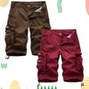 Мужские шорты-карго Мужские шорты с пятью точками Спортивные брюки с большими карманами Модные повседневные спортивные шорты-карго