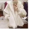 Autumn and Winter Lamb Fur Fur Plush Fashion Warm Jacket Imitation Otter Fur Hooded Loose Coat Jacket