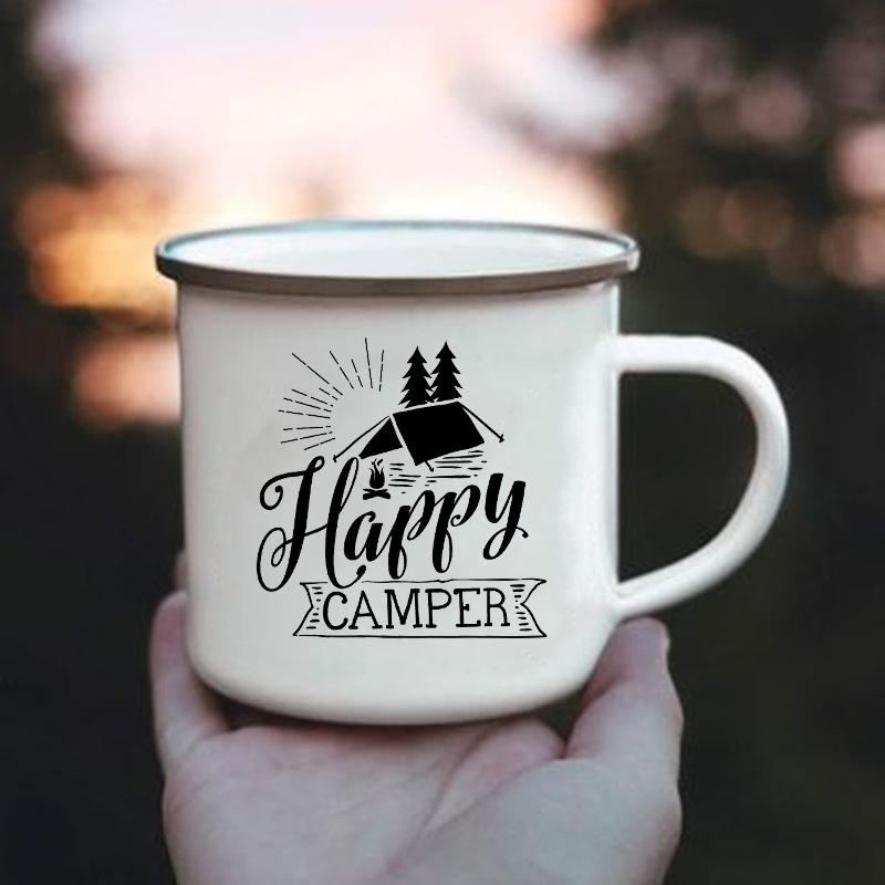 L Love You To The Mountains and Back Enamel Cups Coffee Wine Mug Stainless Cup Drinkware Cupshe Personalized Gift Friends Mugs