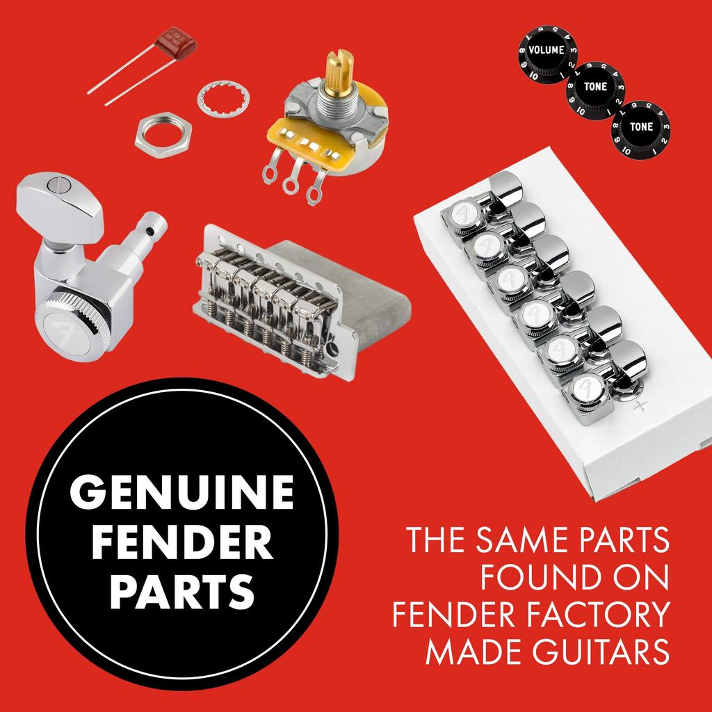 Fender Locking Tuning Machines Stratocaster®/Telecaster® (Polished Chrome) (6)