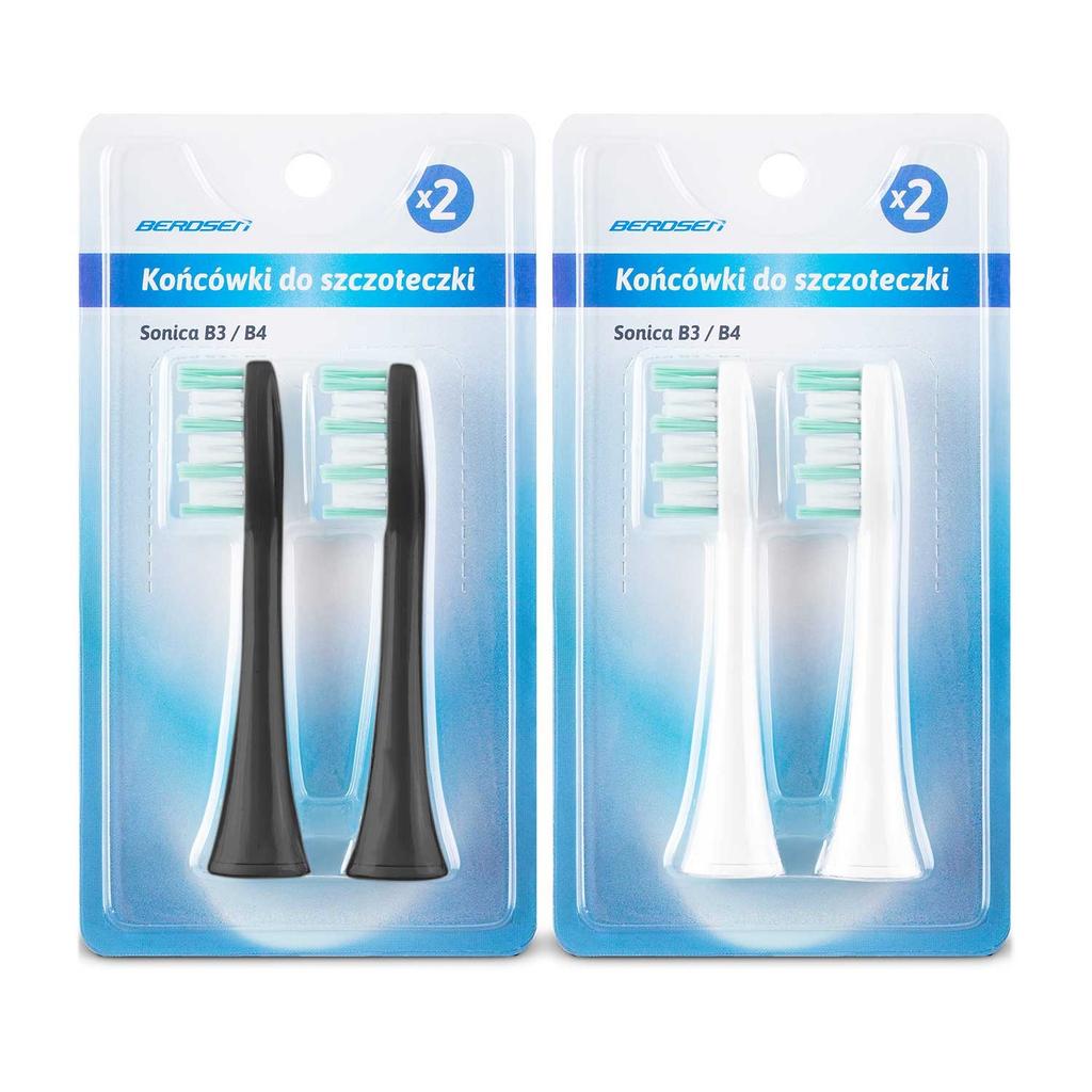 Berdsen B3/B4 Sonic Toothbrush Heads - 4 Pcs