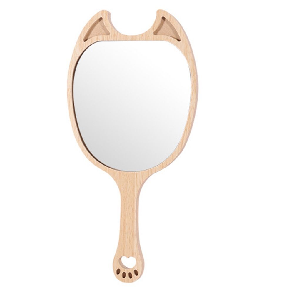 Portable Makeup Mirror with Handle Creative Cosmetic Mirror Gift Handheld Mirror  Makeup Use