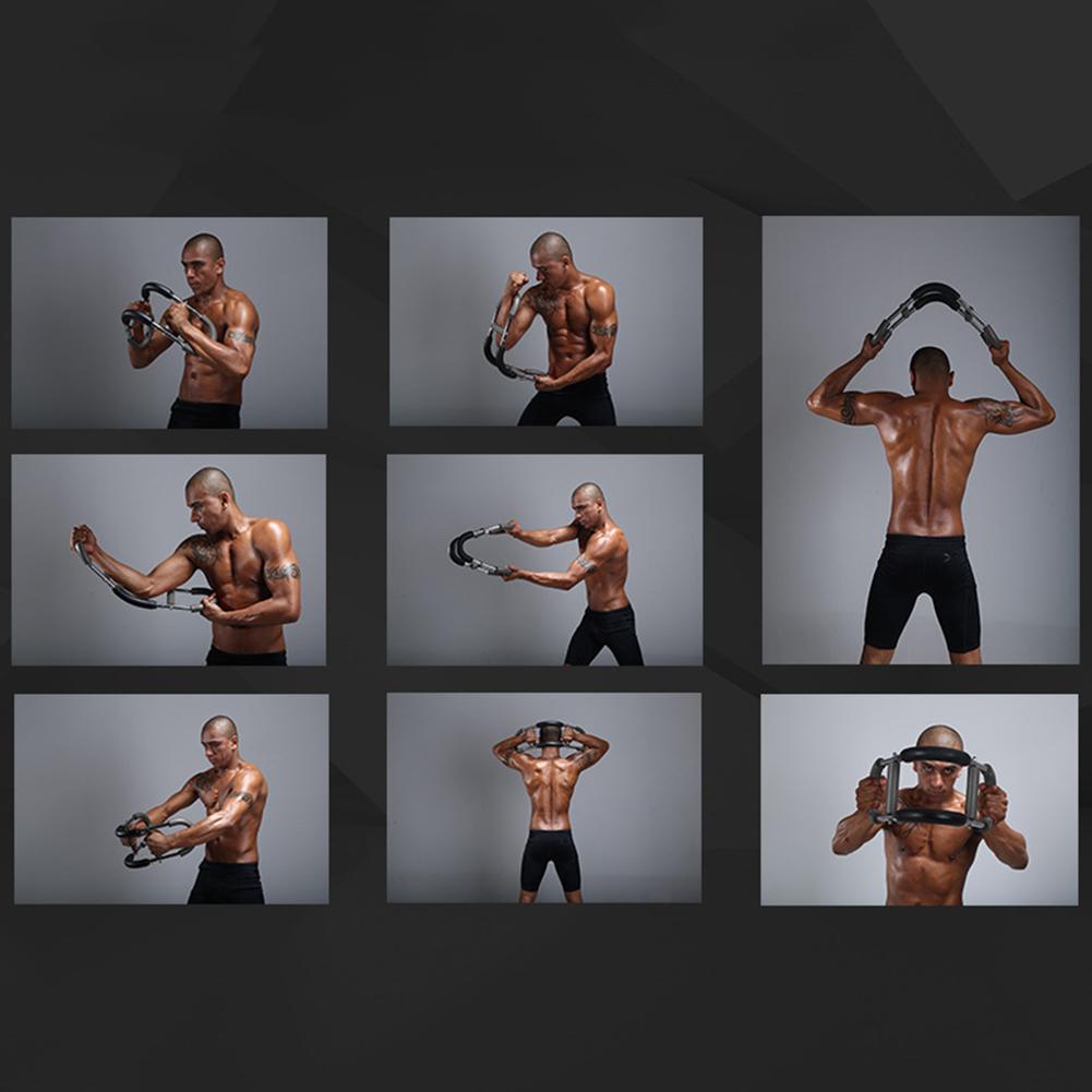 Adjustable Arm Trainer with Foam Handle Shoulder Muscle Training Equipment U-Shaped Twister Arm Exerciser for Home Office