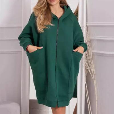 Женский модный повседневный кардиган-жакет однотонного цвета с длинными рукавами