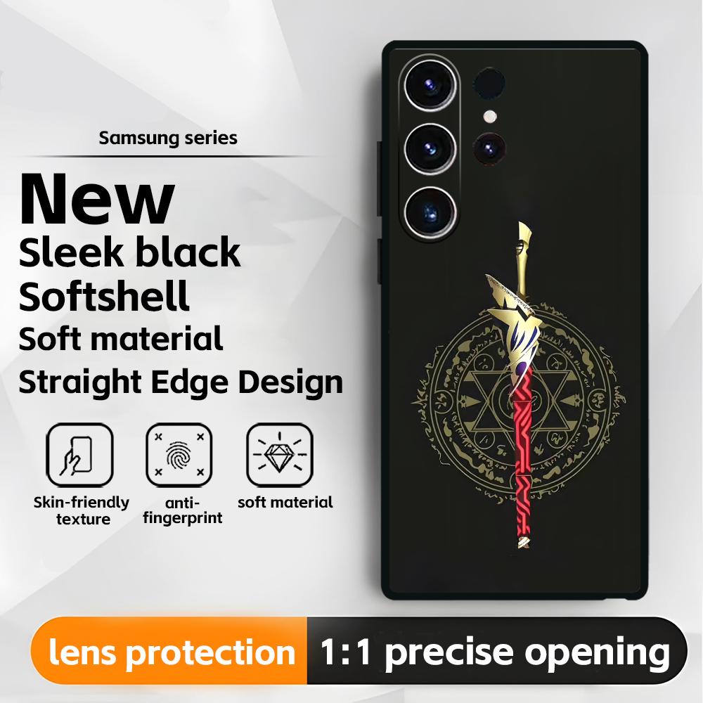 Чехол для телефона Fate Strange Fake для Samsung Galaxy S25 S24 S23 S22 S21 S20 Plus Ultra Note20 Мягкий Черный