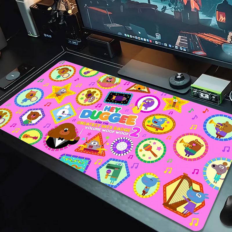 Hey Duggee Large Size Mouse Pad Large Gaming Table Cushion Non-slip Laptop Tablet Big Mousepad XXL Mat Mini PC Playmat With Lock edge