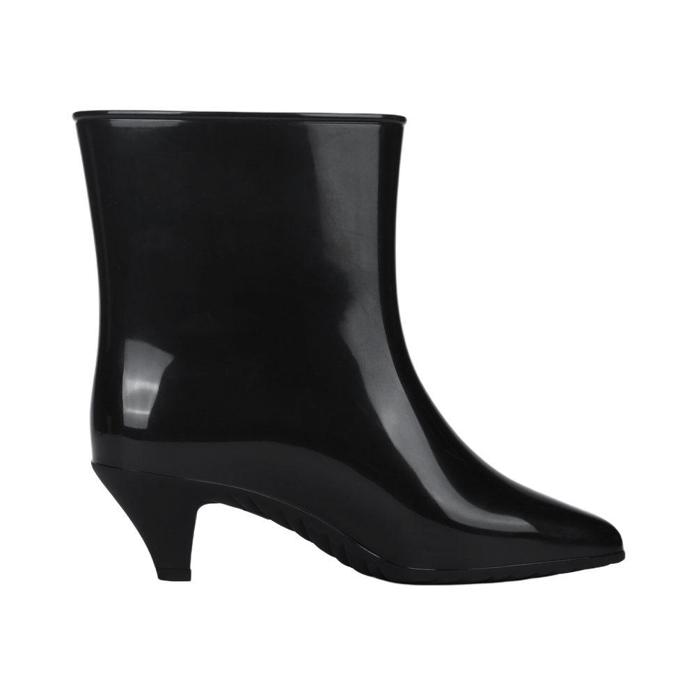 Gucci Женские черные резиновые ботильоны с застежкой-молнией 724458 9AADV 1092
