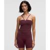 Align StrAppy Deep V TAnk Top Light Support AB Cup GARNET
