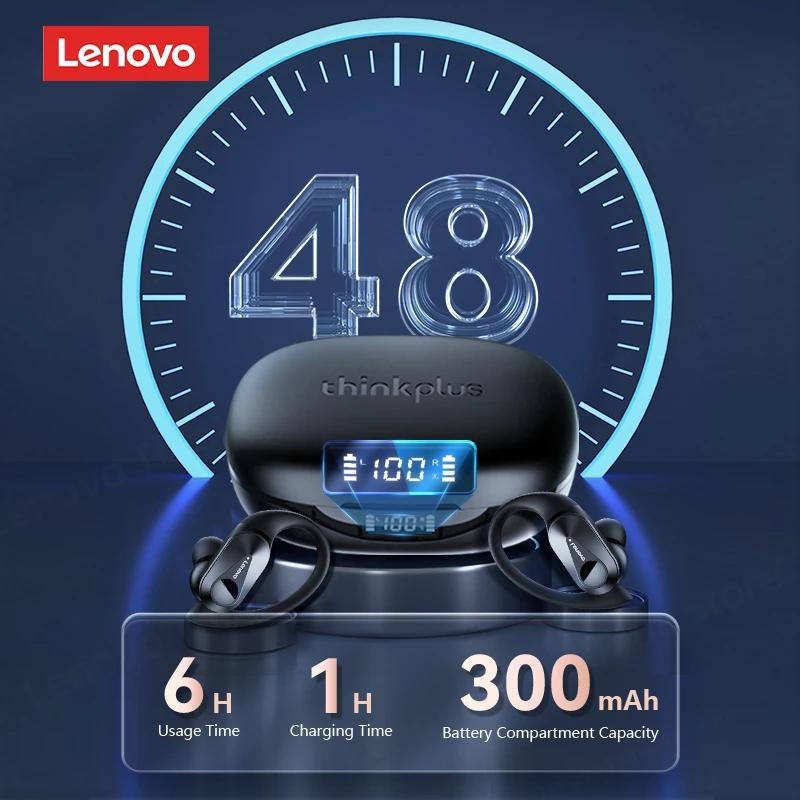 Lenovo Игровые наушники LP75 Bluetooth 5.3 с шумоподавлением, длительным временем ожидания, с микрофоном