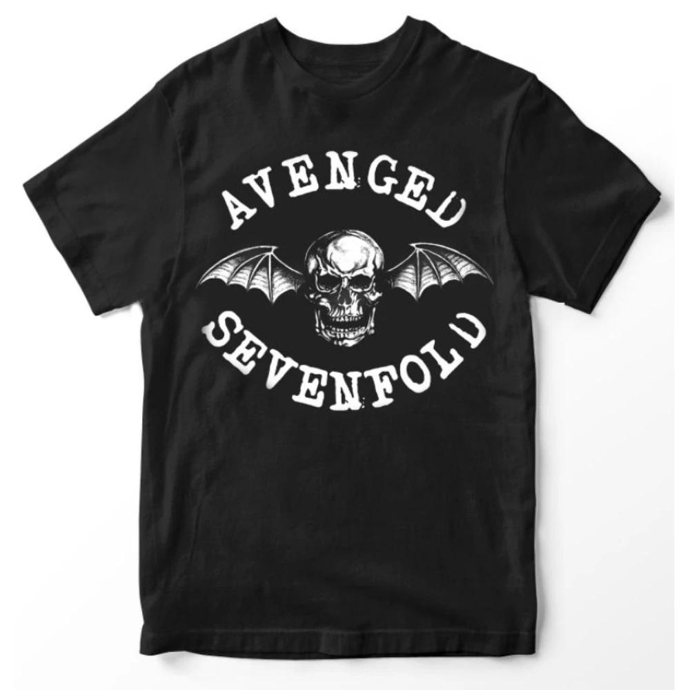 Avenged SEVENFOLD Основаны в 1999 году Футболка группы A7X Метал-футболка Мужская и женская Повседневная удобная футболка с принтом#Цвет(4)