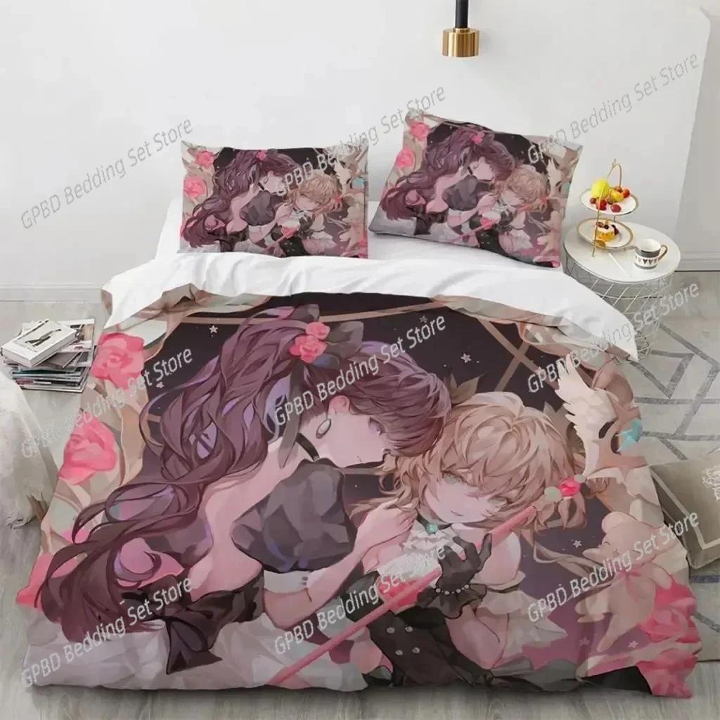 Одеяло Аниме Cardcaptor Sakura Комплект постельного белья 3D-печать Подходит для спальни Детская Домашний текстиль