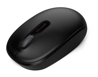 Беспроводная мобильная мышь Microsoft Wireless Mobile Mouse 1850 с односторонним оптическим USB-приемником, совместимая с Windows Mac U7Z-00007 Компактная, дизайн, (черный),