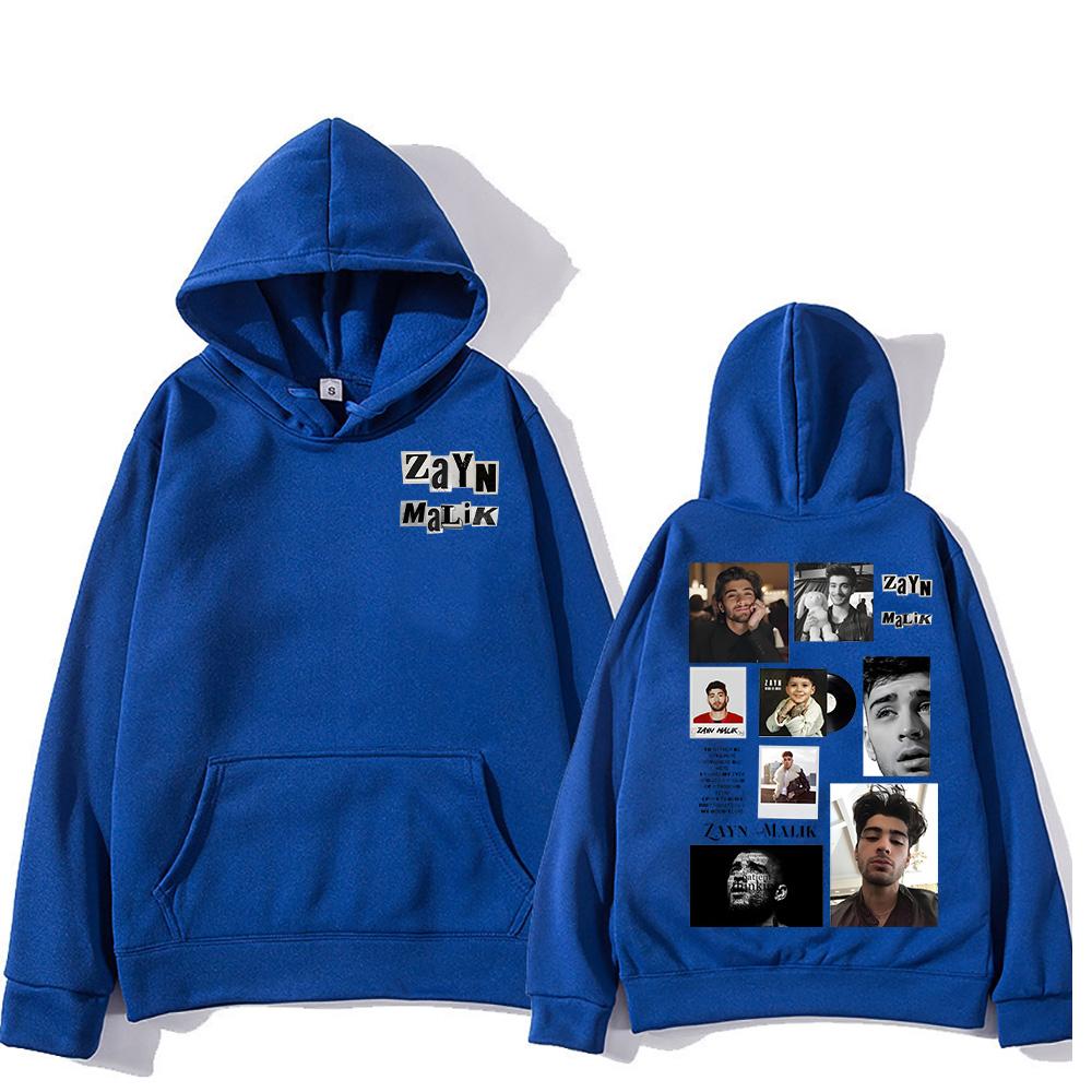 ZAYN Print Fashion Hoodies Zayn Malik Retro Hip Hop Pullover Unisex Oversized Tops Fall Long Sleeve Sweatshirt Men Women Clothes