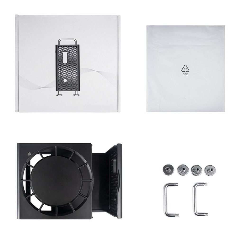 Пылезащитный защитный чехол ABS Защита от царапин Корпус компьютера Защитник Рассеивание тепла Вертикальная подставка для Mac Mini M4/M4 Pro 2025