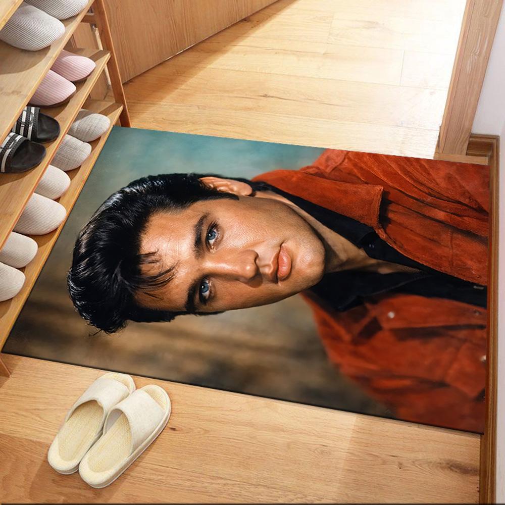 Elvis Floor Rug Office Rug Perfect For Study Room Entryway Outdoor Game Room Antislip Carpet Office Home Decor Wedding Party Gift