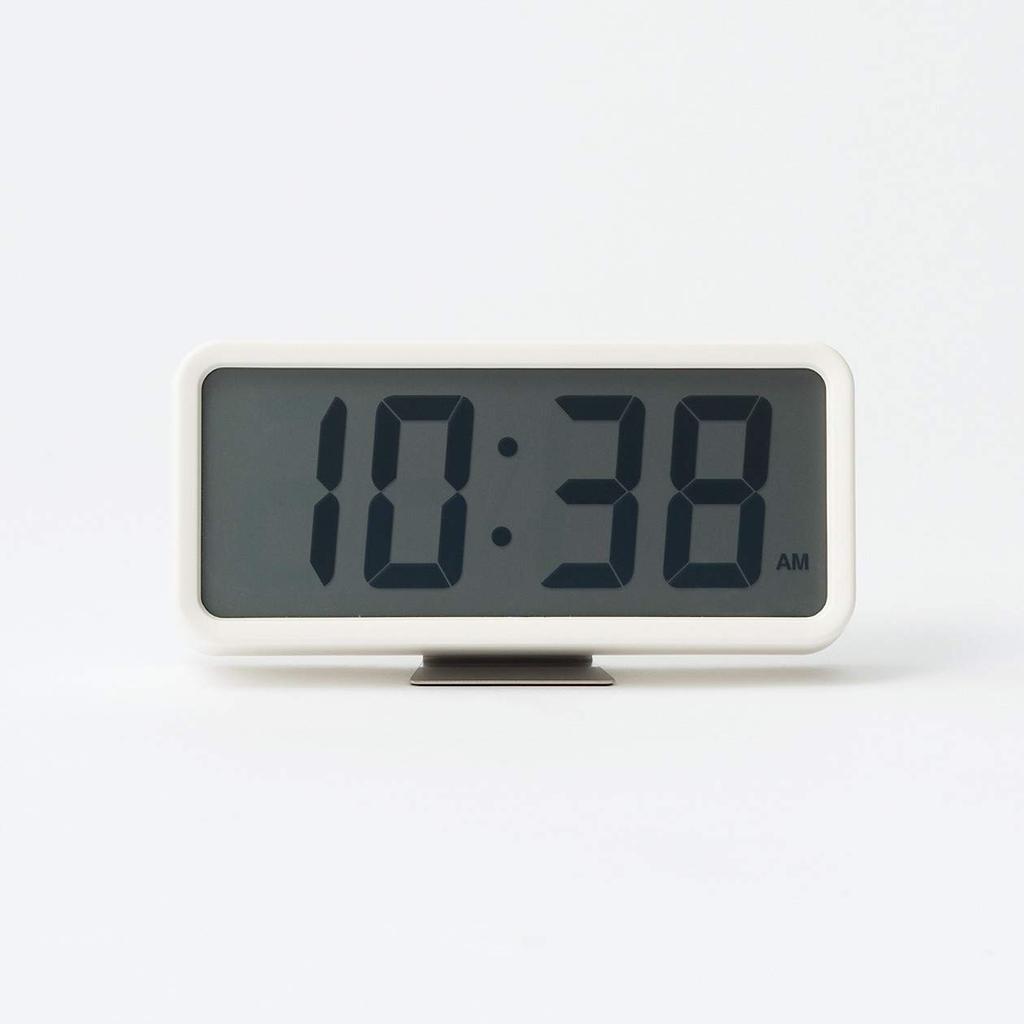 MUJI Цифровой будильник 15831999 Часы, (с функцией), Белый/Номер модели MJ-DCMW1