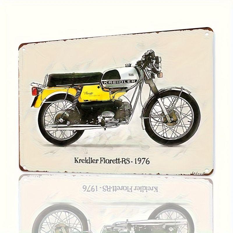 Vintage Tin Sign Retro Motorcycle Garage Wall Decor Bar Man Cave Artwork