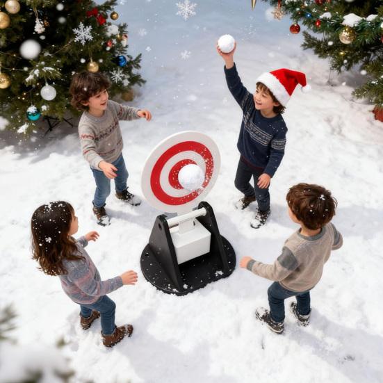 Автоматическая мишень-снеговик с автоматическим сбросом, сверхпрочная, для практики, зимняя, для улицы, для заднего двора, игра в снежки