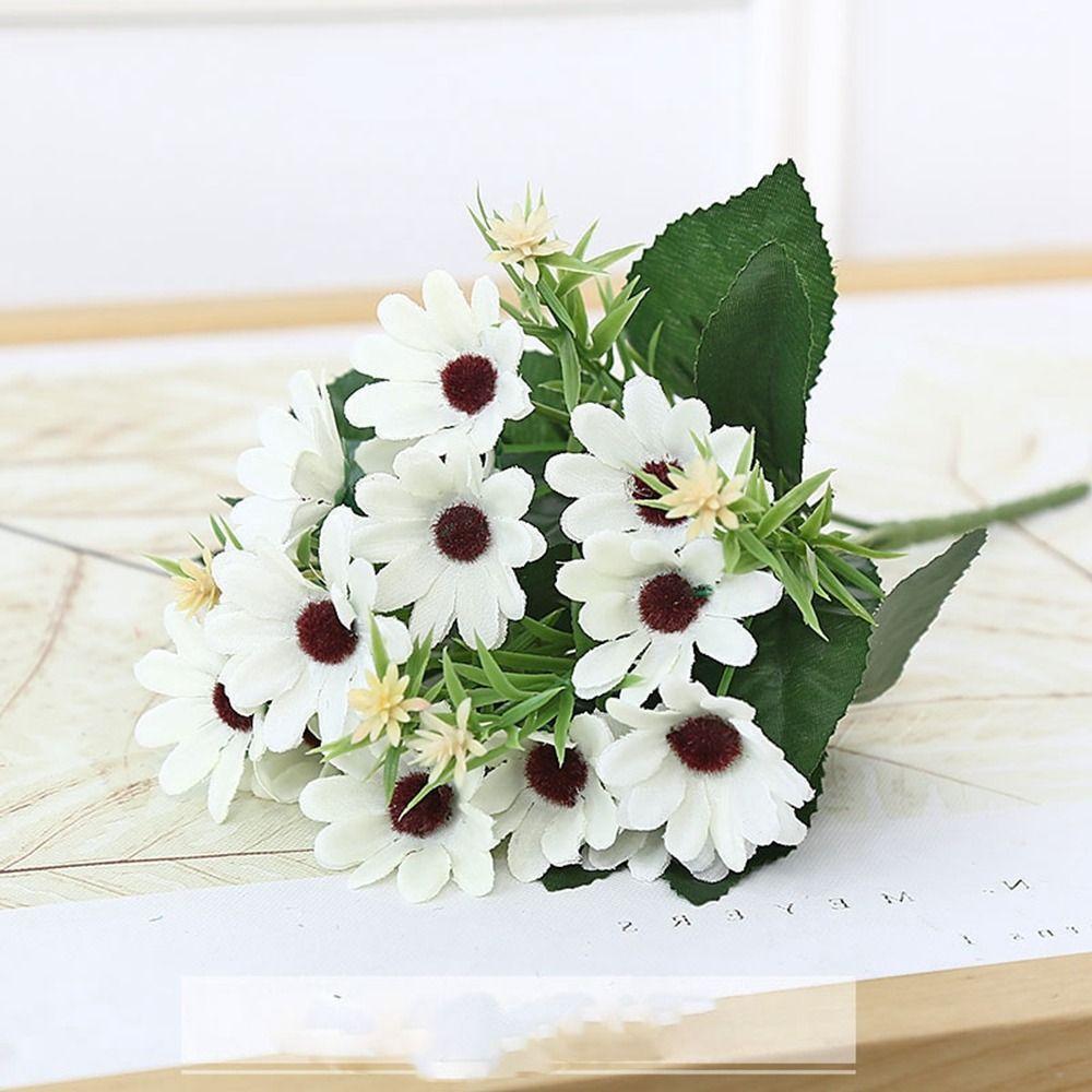 15 Heads Simulated Decorative Daisies Multicolors Chrysanthemum False Flower  Home Decoration