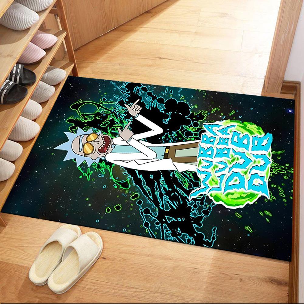 Rick And Morty Square rugs are a great choice for living rooms, bedrooms, home décor, and as gifts.