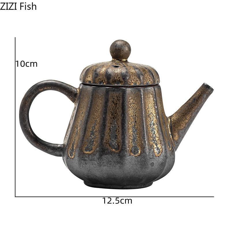 Керамический чайник BRCoarse Pottery Креативный керамический чайник для офиса Набор для чая Пуэр Лунцзин Кунг-фу Ретро Китайские аксессуары для чайной церемонииEY