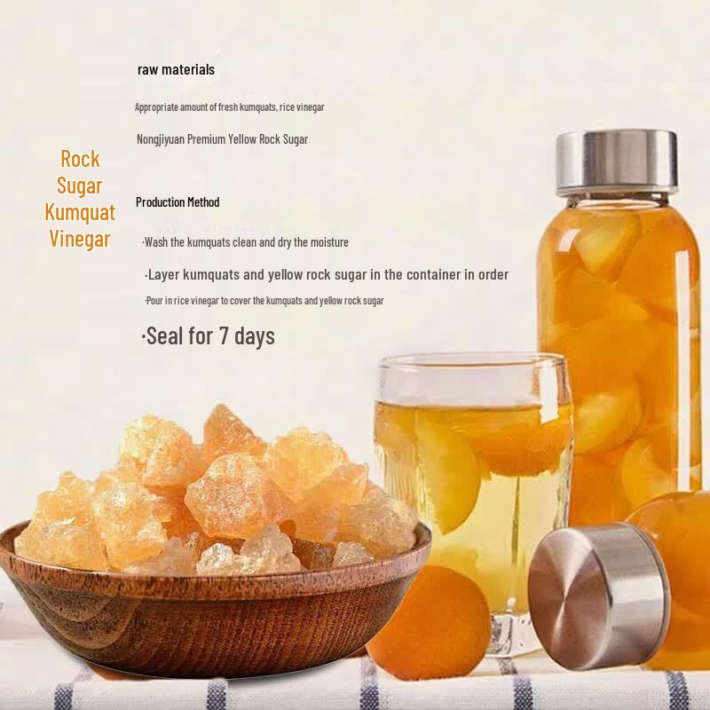 NONG JI YUAN Premium Large Granule Yellow Rock Sugar
