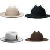Roll Brim Wool Hat for Adult Stage Performances Hat Theme Party Costume Hat Masquerade Dress Up Hat Music Festival Hat