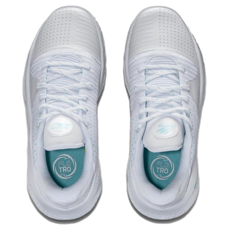 Under Armour Кроссовки унисекс Curry 4 Low FloTro April Showers Белый Синий 3026620-100