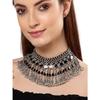 Fashion Latest Stylish Traditional Oxidised Silver Necklace Jewellery for Women