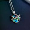 Ожерелье с подвеской Planet Sun Moon, женское модное ожерелье со звездой