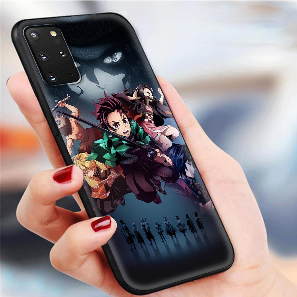 Чехлы для телефонов Demon Slayer Kimetsu No Yaiba для Samsung Galaxy S10 S20 FE S20 Ultra 5G S8 S9 Plus S10 Lite S20 + S7 Мягкий корпус из ТПУ