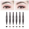 Double Heads Eyebrow Pencil Enhancer Long Lasting Waterproof Peel Off Tint Drawing Eye Makeup Brow