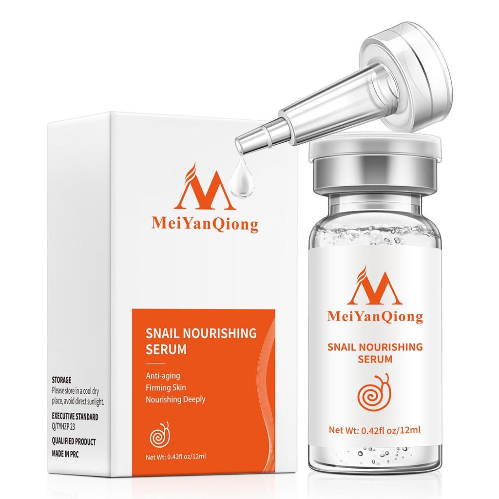 MeiYanQiong Слизь улитки Сыворотка Мелеуровая кислота Против морщин Антивозрастная Увлажняющая Подтягивающая кожу