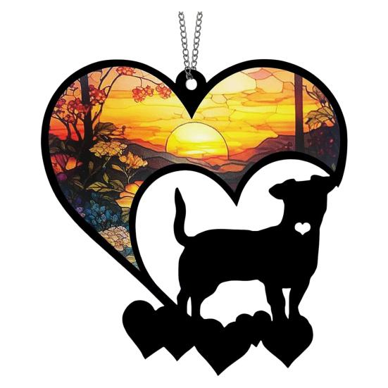 Pet Memorial Sun Catcher Dog Cat Suncatcher Pet Memorial Keepsake Stained Glass
