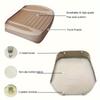 All-Season Linen Car Seat Cushion - Non-Slip, Wear-Resistant, Breathable, Easy Installation for Front Passenger Seat In SUVs, Lightweight & Soft