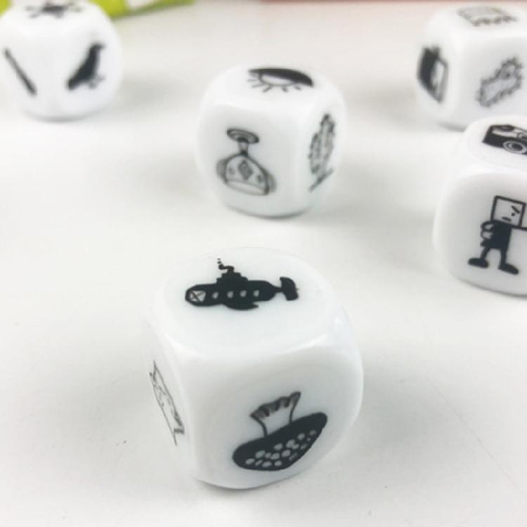 Игра для рассказывания историй Набор кубиков для историй для детей и взрослых Креативные кубики для историй Настольная игра Кубики историй Игрушка Забавные кубики для историй