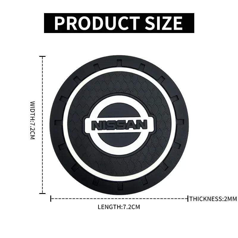 2 шт. Автомобильная подставка под стакан Водостойкая Силиконовая противоскользящая накладка Для Nissan J10 X-Trail Qashqai Juke Leaf Micra NOTE Patrol Гаджеты