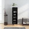 VidaXL Shoe Cabinet Black 30x35x105 Cm Engineered Wood 829669