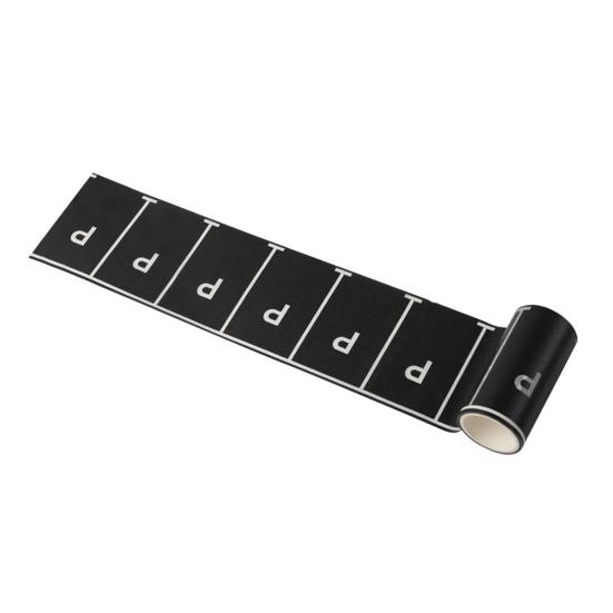 Дорожная лента, черная дорожная дорожка, дорожная лента для автомобиля, миниатюрный декор для кукольного домика, клейкая наклейка без остатков, игрушка для рукоделия для детей