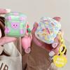 INS Heart Windmil Headphone Case For Airpods Pro 2 Case Cute Bear Colorful Beads Pendant Cartoon Animal Soft Silicone Case For Airpods 1 2 3