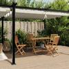 Garden Pavilion with Retractable Roof Cream 3x6 m Aluminum