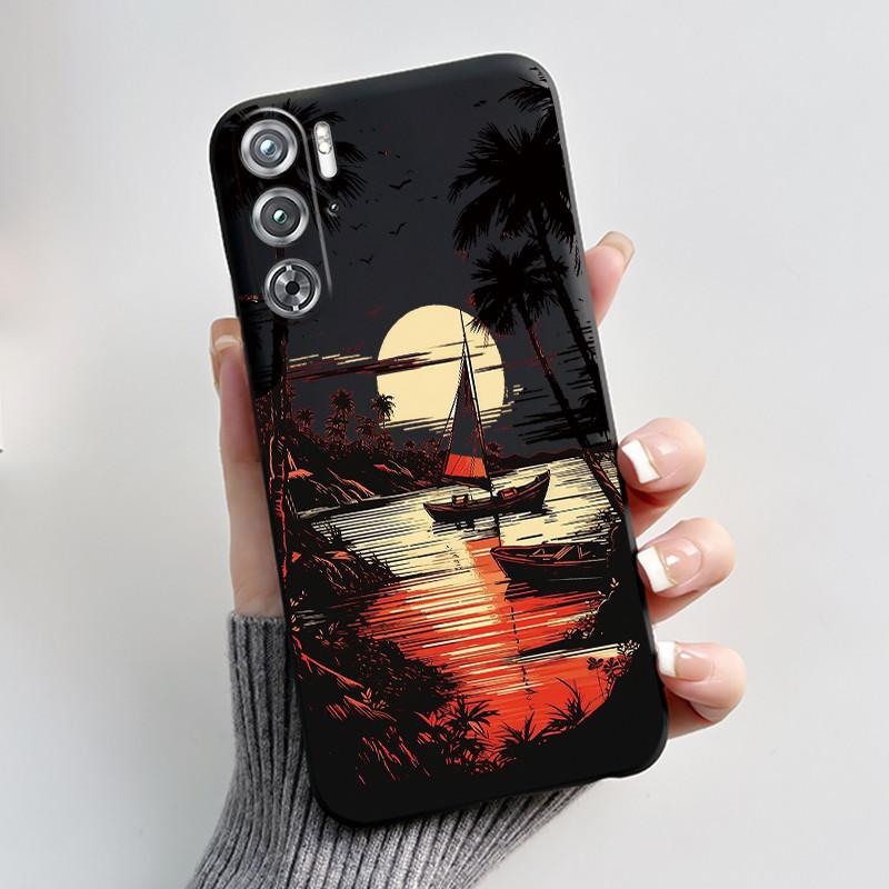 Чехол для телефона ZTE Nubia Red Magic Redmagic 9 9S Pro Plus 5G, милый кролик с сердцем, защитный, черный матовый ТПУ, мягкий чехол-бампер