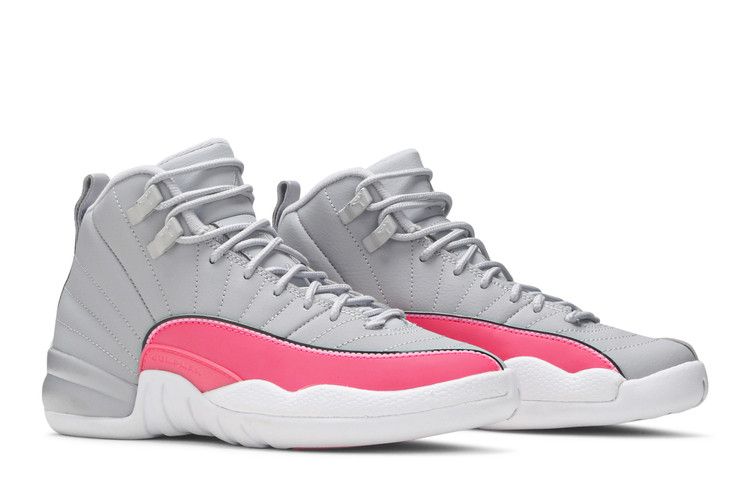 Jordan 12 Ретро Серый Волк Розовый Гонщик (GS)