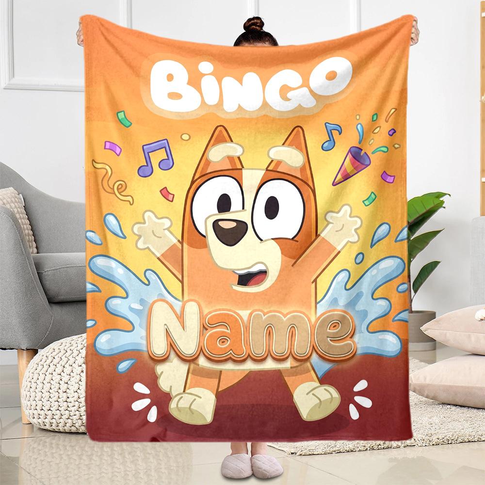 Rainbow Friends Adventure Personalized Name Blanket Lightweight Personalized Blanket Warmthful Decor for Sofa Couch Picnics Office Chair